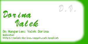dorina valek business card